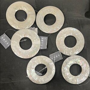 Iridescent Shell Napkin Rings